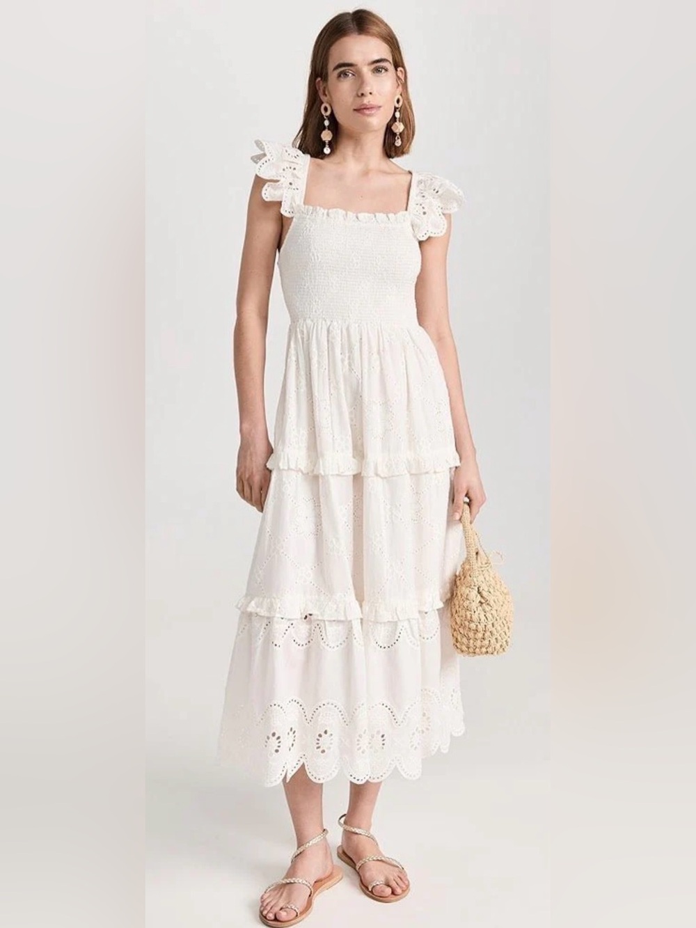Cleobella Taryn Eyelet Midi Dress (New Without Tags)